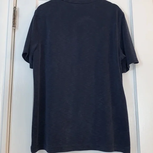 Men’s Croft & Barrow Navy Blue short sleeve Shirt EUC Large - Picture 7 of 11